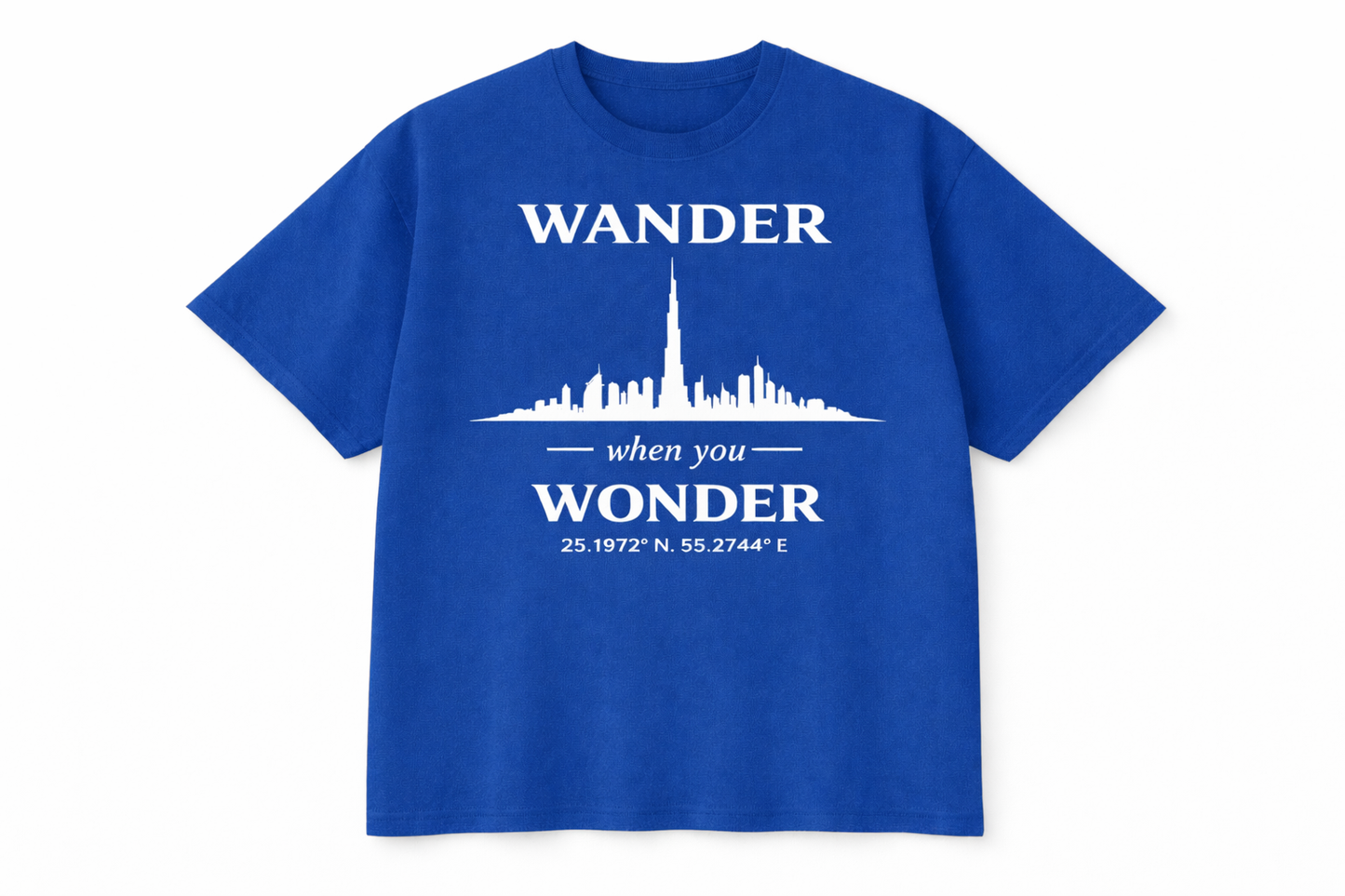 WANDER—DUBAI Burj Khalifa Coordinates Tee