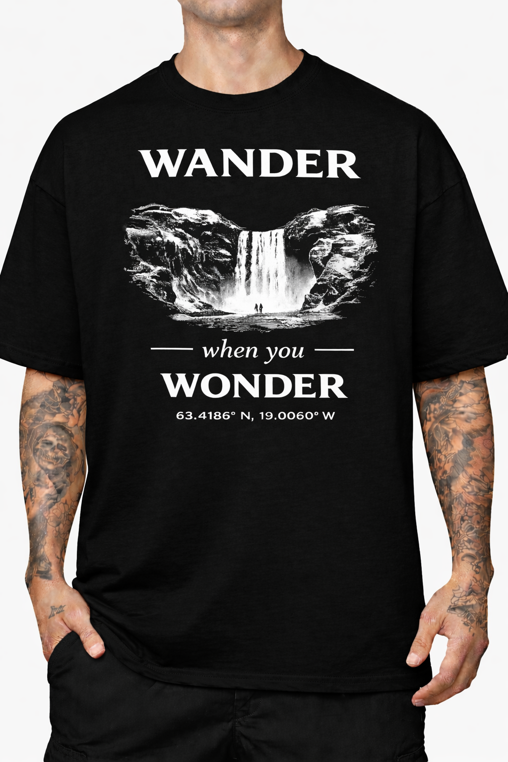WANDER—Iceland Skógafoss Tee